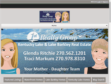 Tablet Screenshot of lakebarkleyrealestate.net